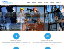 Tablet Screenshot of milestonecorporateservices.com